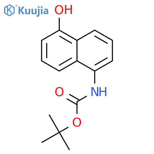 tert-butyl 5-hydroxynaphthalen-1-ylcarbamate structure