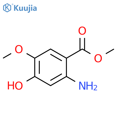 methyl 2-amino-4-hydroxy-5-methoxybenzoate structure