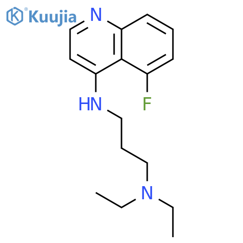 1,3-Propanediamine, N,N-diethyl-N'-(5-fluoro-4-quinolinyl)- structure