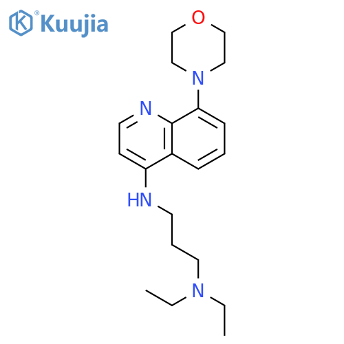 1,3-Propanediamine, N,N-diethyl-N'-[8-(4-morpholinyl)-4-quinolinyl]- structure