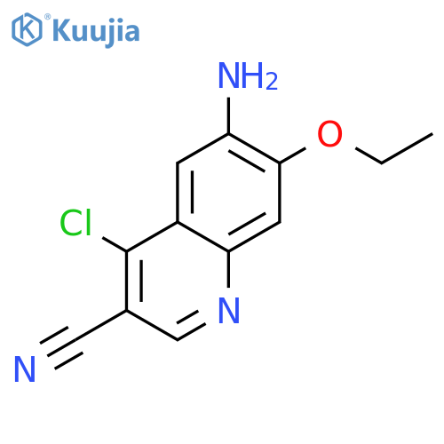 6-Amino-4-chloro-7-ethoxy-3-quinolinecarbonitrile structure
