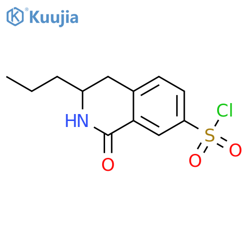 7-Isoquinolinesulfonyl chloride, 1,2,3,4-tetrahydro-1-oxo-3-propyl- structure