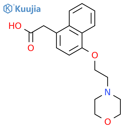 1-NAPHTHALENEACETIC ACID, 4-[2-(4-MORPHOLINYL)ETHOXY]- structure
