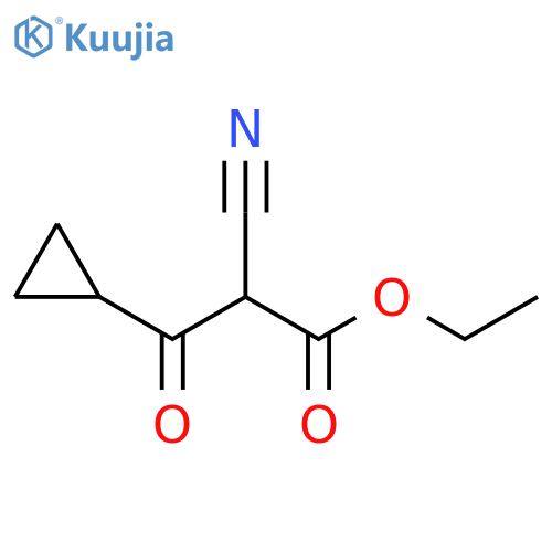 ethyl 2-cyano-3-cyclopropyl-3-oxopropanoate structure