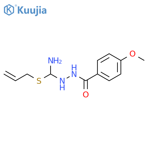 BENZOIC ACID, 4-METHOXY-, 2-[AMINO(2-PROPENYLTHIO)METHYL]HYDRAZIDE structure