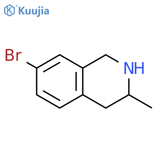 7-bromo-3-methyl-1,2,3,4-tetrahydroisoquinoline structure