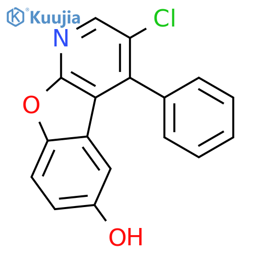 Benzofuro[2,3-b]pyridin-6-ol, 3-chloro-4-phenyl- structure