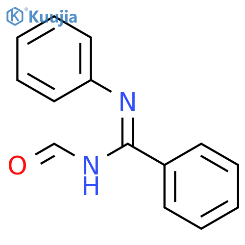 Benzenecarboximidamide, N-formyl-N'-phenyl- structure