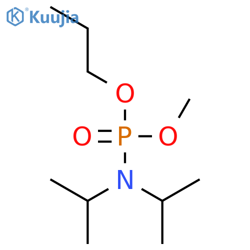 Phosphoramidic acid, bis(1-methylethyl)-, methyl propyl ester structure