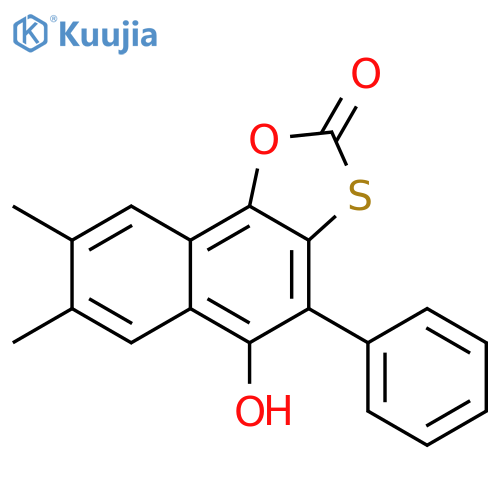 5-hydroxy-7,8-dimethyl-4-phenyl-2H-naphtho2,1-d1,3oxathiol-2-one structure