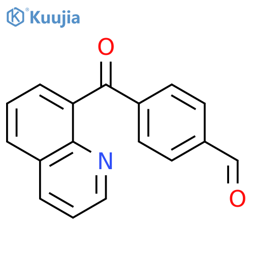 Benzaldehyde, 4-(8-quinolinylcarbonyl)- structure