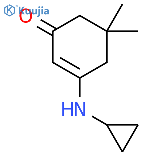 2-Cyclohexen-1-one, 3-(cyclopropylamino)-5,5-dimethyl- structure
