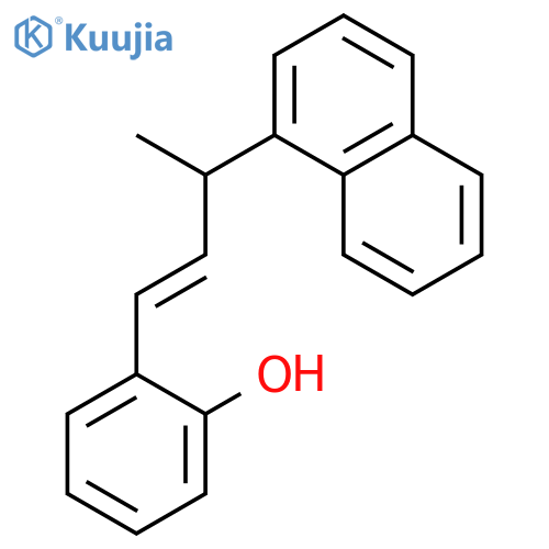 Phenol, 2-[3-(1-naphthalenyl)-1-butenyl]- structure