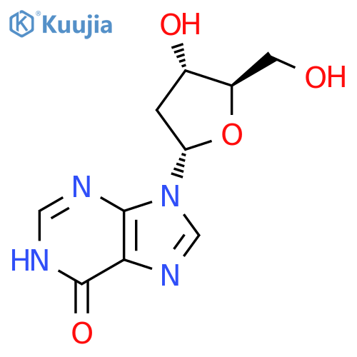 6H-Purin-6-one, 9-(2-deoxy-α-D-erythro-pentofuranosyl)-1,9-dihydro- structure