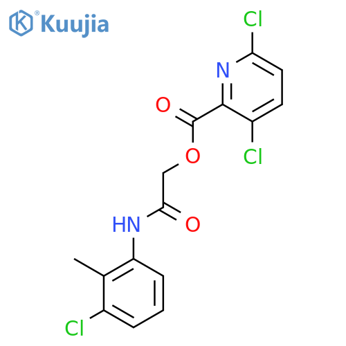 [(3-Chloro-2-methylphenyl)carbamoyl]methyl 3,6-dichloropyridine-2-carboxylate structure