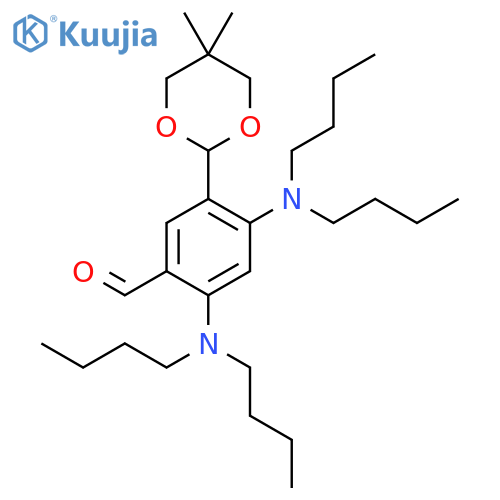 BENZALDEHYDE, 2,4-BIS(DIBUTYLAMINO)-5-(5,5-DIMETHYL-1,3-DIOXAN-2-YL)- structure