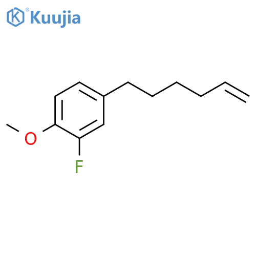 Benzene, 2-fluoro-4-(5-hexenyl)-1-methoxy- structure