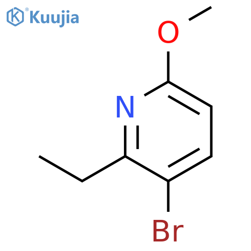 Pyridine, 3-bromo-2-ethyl-6-methoxy- structure