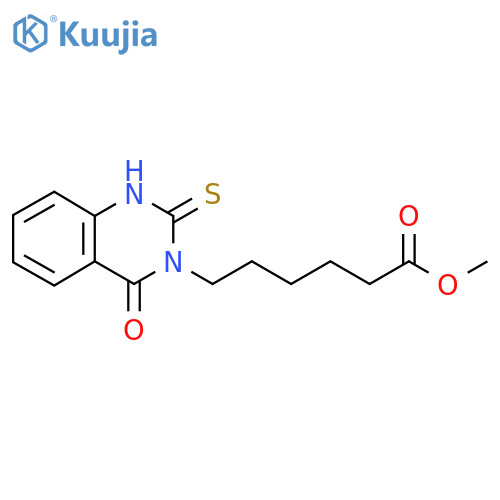 Methyl 6-(4-Oxo-2-sulfanyl-3,4-dihydroquinazolin-3-yl)hexanoate structure