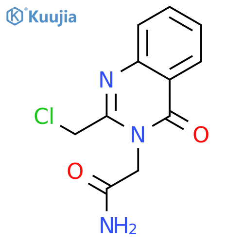 2-2-(Chloromethyl)-4-oxo-3,4-dihydroquinazolin-3-ylacetamide structure