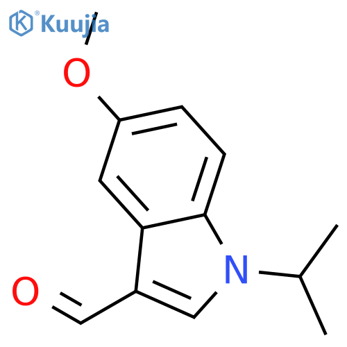 5-methoxy-1-(propan-2-yl)-1H-indole-3-carbaldehyde structure
