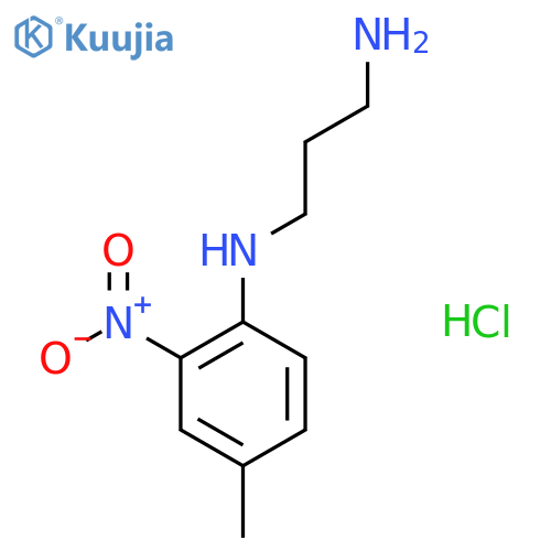 N-(3-Aminopropyl)-4-methyl-2-nitroaniline hydrochloride structure