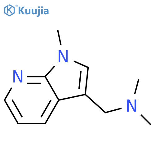dimethyl({1-methyl-1H-pyrrolo[2,3-b]pyridin-3-yl}methyl)amine structure