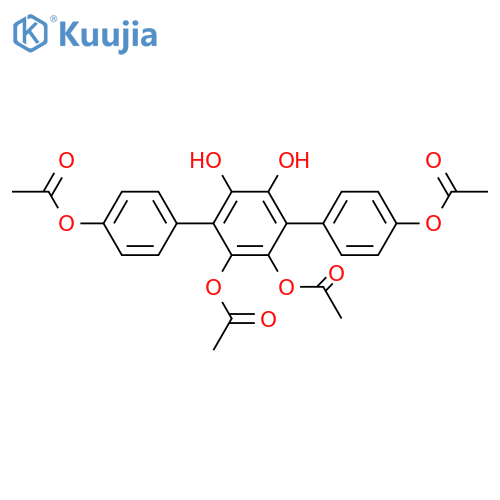 [p-Terphenyl]-2',3',4,4'',5',6'-hexol; 2',3',4,4''-Tetra-Ac structure