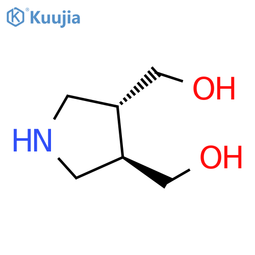 [trans-4-(hydroxymethyl)pyrrolidin-3-yl]methanol structure