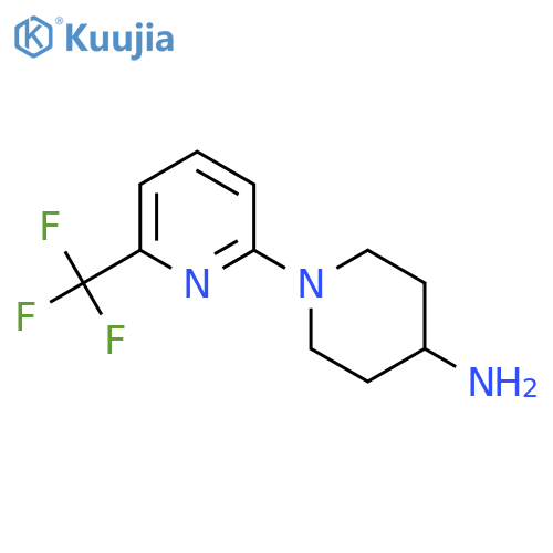 1-[6-(Trifluoromethyl)pyridin-2-yl]piperidin-4-amine structure