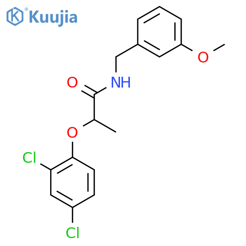 2-(2,4-dichlorophenoxy)-N-(3-methoxyphenyl)methylpropanamide structure