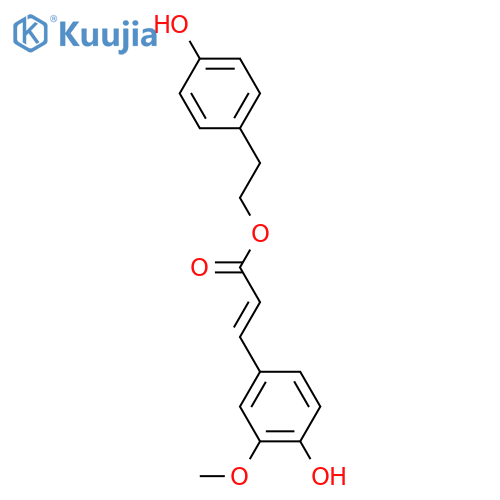 p-Hydroxyphenethyl trans-ferulate structure