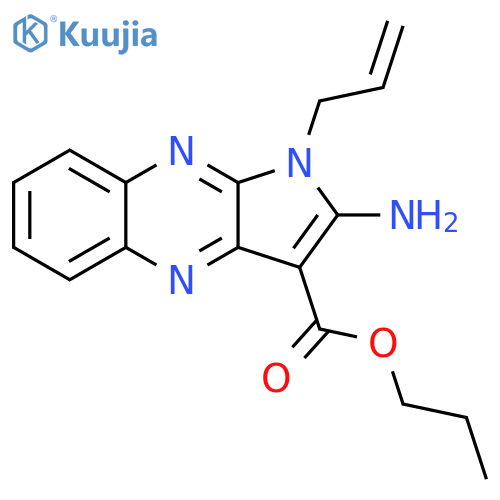 propyl 2-amino-1-(prop-2-en-1-yl)-1H-pyrrolo2,3-bquinoxaline-3-carboxylate structure