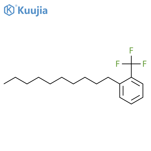 Benzene, 1-decyl-2-(trifluoromethyl)- structure