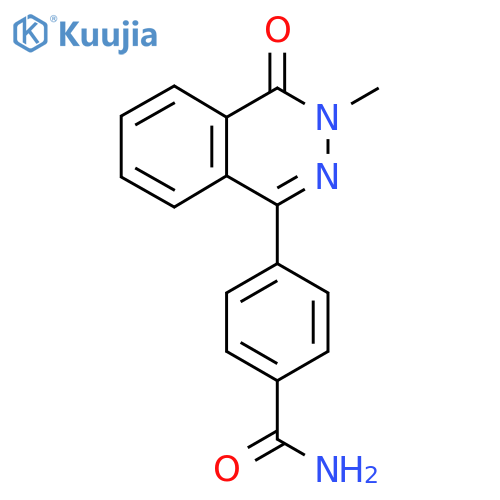 4-(3-Methyl-4-oxo-3,4-dihydrophthalazin-1-yl)benzamide structure