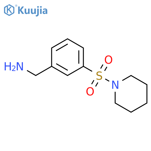 3-(Piperidine-1-sulfonyl)phenylmethanamine structure