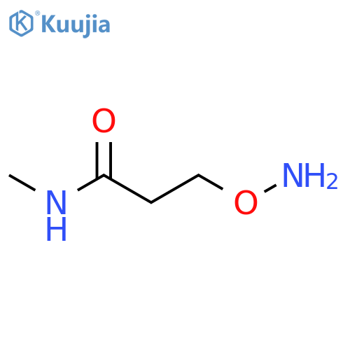 Propanamide, 3-(aminooxy)-N-methyl- structure
