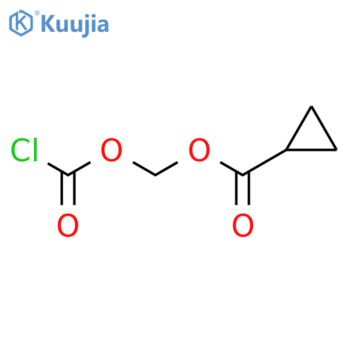 CYCLOPROPANECARBOXYLIC ACID, [(CHLOROCARBONYL)OXY]METHYL ESTER structure