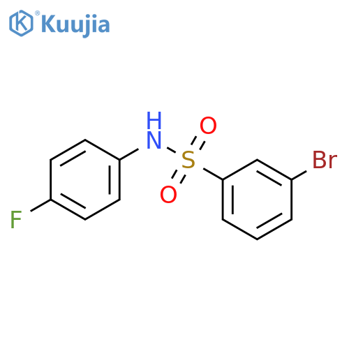 3-Bromo-N-(4-fluorophenyl)benzenesulfonamide structure