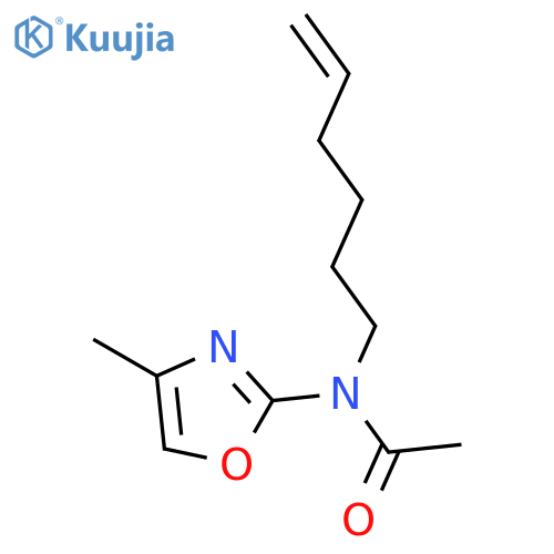 ACETAMIDE, N-5-HEXENYL-N-(4-METHYL-2-OXAZOLYL)- structure
