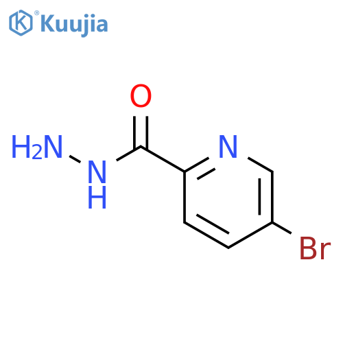2-Pyridinecarboxylicacid, 5-bromo-, hydrazide structure