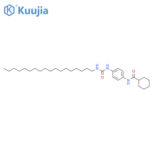 Cyclohexanecarboxamide,N-[4-[[(octadecylamino)carbonyl]amino]phenyl]- structure