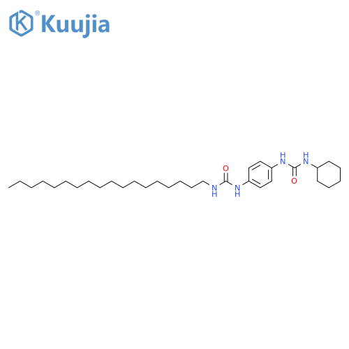 Urea, N-[4-[[(cyclohexylamino)carbonyl]amino]phenyl]-N'-octadecyl- structure