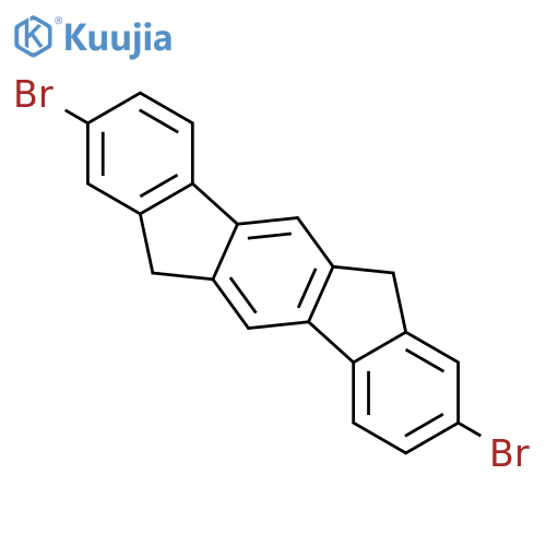 2,8-Dibromo-6,12-dihydroindeno[1,2-b)fluorene structure