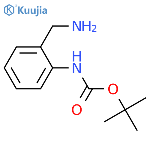 tert-butyl N-[2-(aminomethyl)phenyl]carbamate structure