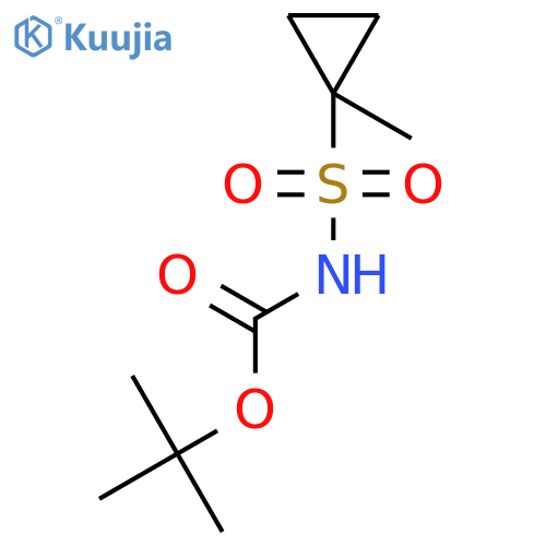 Carbamic acid, [(1-methylcyclopropyl)sulfonyl]-, 1,1-dimethylethyl ester structure