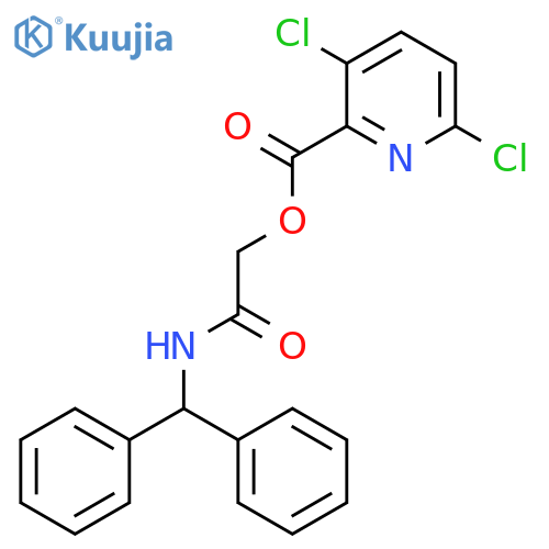 [(Diphenylmethyl)carbamoyl]methyl 3,6-dichloropyridine-2-carboxylate structure