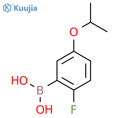 (2-Fluoro-5-isopropoxyphenyl)boronic acid structure
