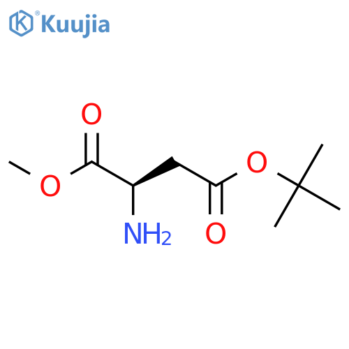 4-tert-butyl 1-methyl (2R)-2-aminobutanedioate structure