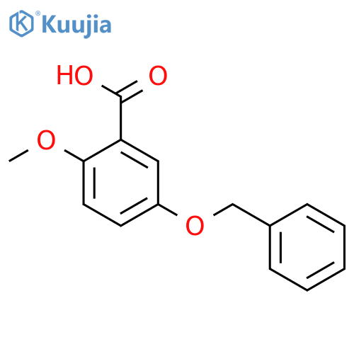 Benzoic acid, 2-methoxy-5-(phenylmethoxy)- structure